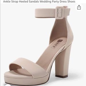 Womens ankle strap heels